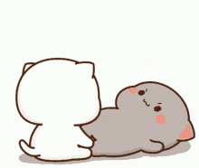 Mochi Couple Workout GIF