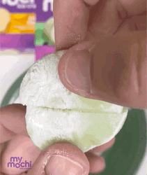 Mochi Ice Cream Filling GIF