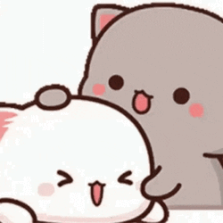 Mochi Mochi Peach Cat Mochi Kiss GIF
