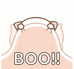  Mochi Peach Cat Playing Peek A Boo GIF