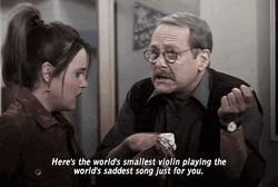 Mocking With Smallest Violin Response GIF