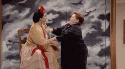 Model And Woman In  Cat Fight GIF