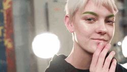 Model Fashion Week Blowing Kisses GIF