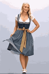 Model In 30's Dress