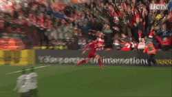 Mohamed Salah Running Knee Slide GIF