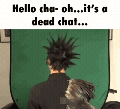 Mohawk Man Hello Cha Oh It's Dead Chat GIF