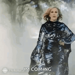 Moira Rose Dramatic Walk GIF