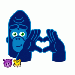 Mojo Jojo Look Alike Heart Hands GIF