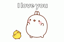 Molang And Piu Piu Love Each Other GIF