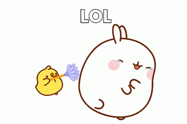 Molang And Piu Piu Teasing GIF