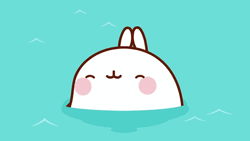 Molang Excited Swimming