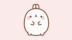 Molang Kawaii Hello Wave GIF