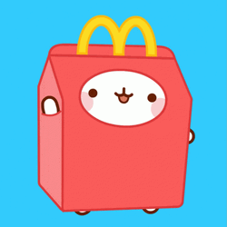 Molang McDonalds Take Out GIF