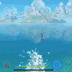 Mona Girl Anime Dipping In Water GIF