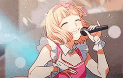 Mona Narumi Girl Anime Happily Singing