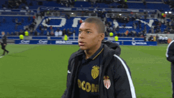 Monaco Mbappe Walking Sticking Tongue Out GIF