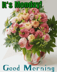 Monday Blessings Good Morning Flower Bouquette GIF