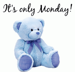 Monday Blues Blinking Bear GIF