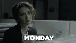 Monday Coffee Female Office Worker GIF