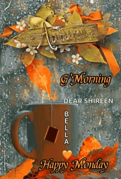 Monday Greeting Card With Coffee GIF