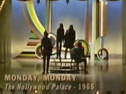 Monday Monday The Hollywood Palace 1966 Is Written On A Screen GIF