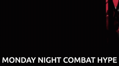 Monday Night Combat Hype Poster Man Standing In Front Of Gate GIF