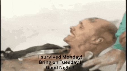 Monday Survival Is Real Goodnight GIF