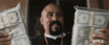 Money Bags Bumping Pack Of Cash GIF
