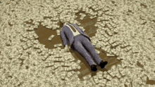 Money Bags Snow Angel GIF