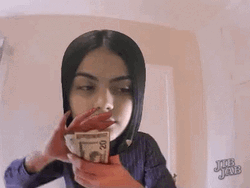 Money Balling Falling From Sky GIF