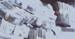 Money Falling Bundle Of Bills Image Compilation GIF