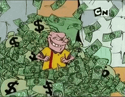 Money Falling Ed Edd Eddy Catching Money GIF
