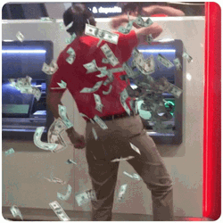 Money Falling Happy Dance Party GIF