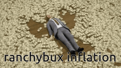 Money Falling Man Forming Money Angel GIF