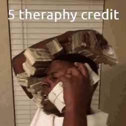 Money Falling Terapy Credit Meme GIF