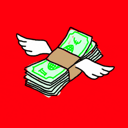 Money Flying Wings GIF