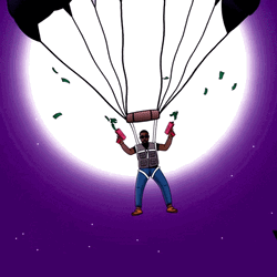 Money Gun Dot Cromwell Animation GIF