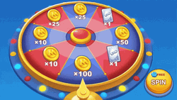 Money Prize Spinning Wheel GIF