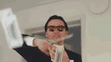 Money Rain Wealthy Man GIF