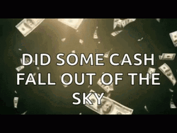 Money Slow Motion Falling From Heavens GIF