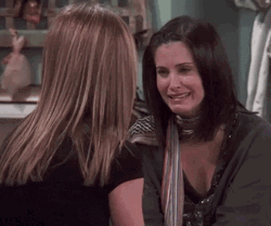 Monica And Rachel Unintelligible Sobbing  GIF