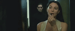 Monica Bellucci Putting Lipstick On GIF