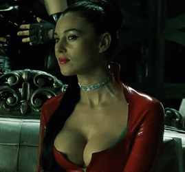Monica Bellucci Sitting Pretty GIF