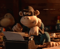 Monkey Bandit Typing Job Working Hard GIF