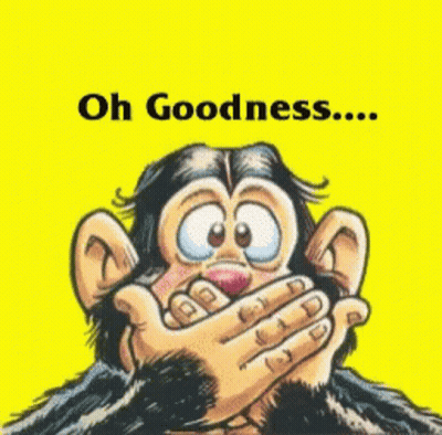 Monkey Cartoon Saying It's Monday GIF
