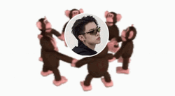 Monkey Circle Black Hair Yeonjun With Glasses GIF