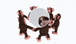 Monkey Circle Hyuka GIF