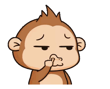 Monkey Covering Nose Sticker