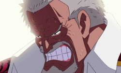 Monkey D Garp Showing His White Teeth GIF