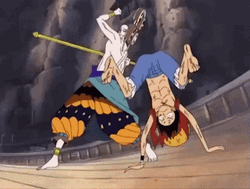 Monkey D Luffy Fighting With Eneru GIF